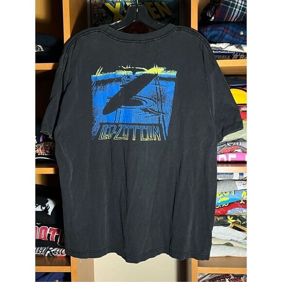 Vintage 1995 Led Zeppelin Swan Song Double Sided Band Tee - Picture 3 of 5